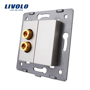 Livolo Cinza Material de Plástico UE padrão de Função Chave Para 1 Gang Som Soquete Elétrico C7-91A-15